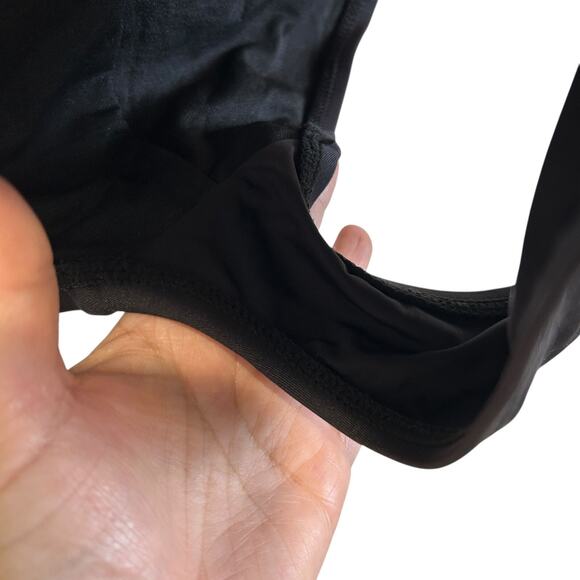 Kenneth Cole New York Halter Keyhole One-Piece Swimsuit Black Women's Small - Picture 6 of 7